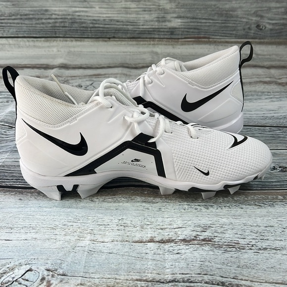 Men’s Nike Alpha Menace White/Black Alpha Cleats Size 11.5 - Picture 5 of 14